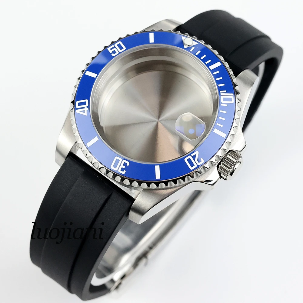 Silver 40mm Men Watch Cases Rubber Bracelet Parts For SUB YACHT-MASTER Seiko NH34 NH35 NH36 Movement waterproof 28.5mm Dial case
Silver 40mm Men Watch Cases Rubber Bracelet Parts For SUB YACHT-MASTER Seiko NH34 NH35 NH36 Movement waterproof 28.5mm Dial case