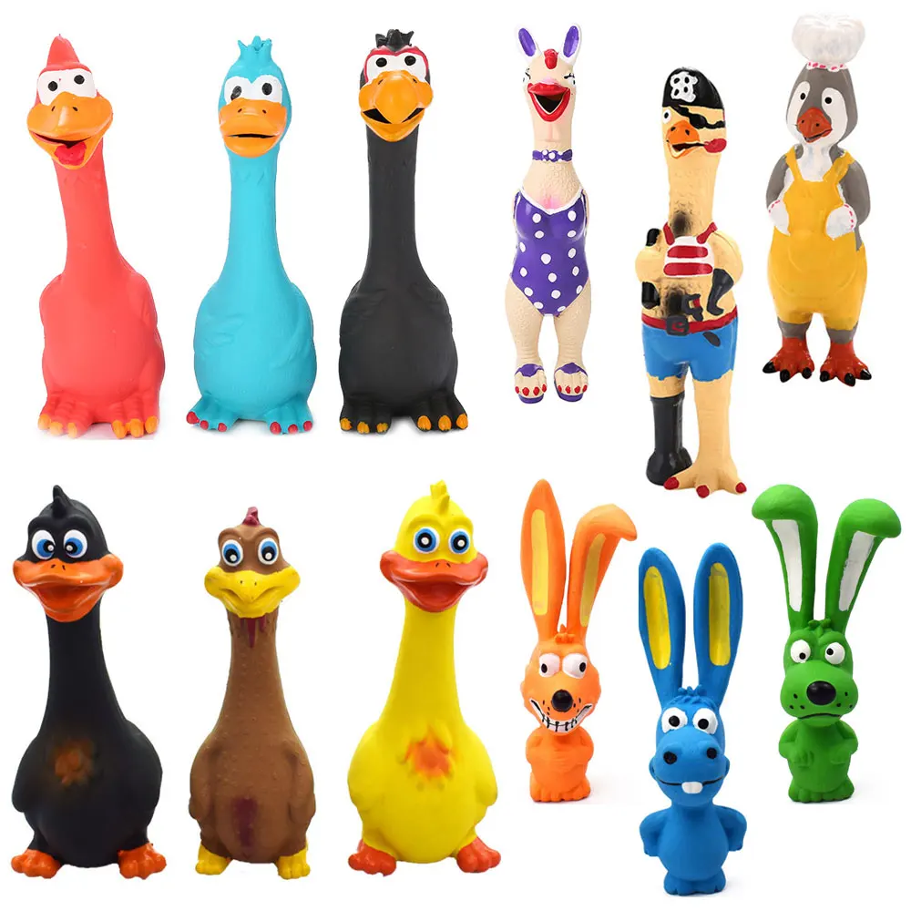 Pets Dog Toys Screaming Chicken Squeeze Sound Toy Rubber Pig Duck Squeaky Chew Bite Resistant Toy Puppy Training Interactive
Pets Dog Toys Screaming Chicken Squeeze Sound Toy Rubber Pig Duck Squeaky Chew Bite Resistant Toy Puppy Training Interactive
