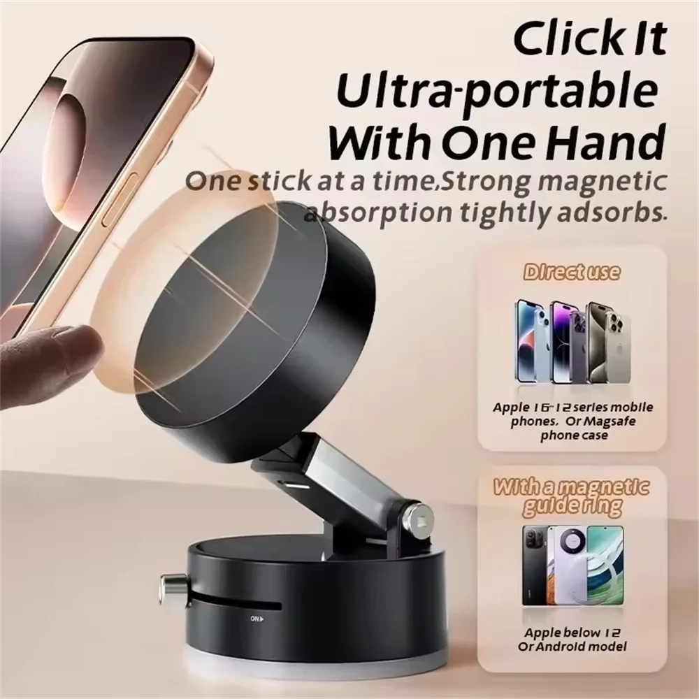 Hot Magnetic Phone Holder Stand Adjustable Foldable Strong Suction Cup Vacuum Adsorption Portable Multifunctional Mobile Phone
Hot Magnetic Phone Holder Stand Adjustable Foldable Strong Suction Cup Vacuum Adsorption Portable Multifunctional Mobile Phone