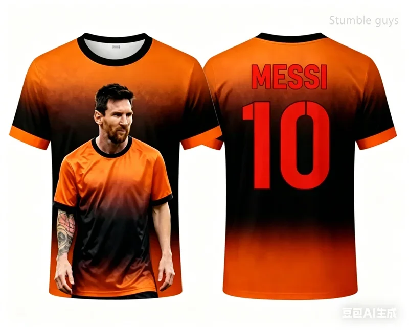 Mens Summer Messi Football Short Sleeve T-shirt Casual Sports Jersey Kids Boys Street Tops Daily Outdoor
Mens Summer Messi Football Short Sleeve T-shirt Casual Sports Jersey Kids Boys Street Tops Daily Outdoor