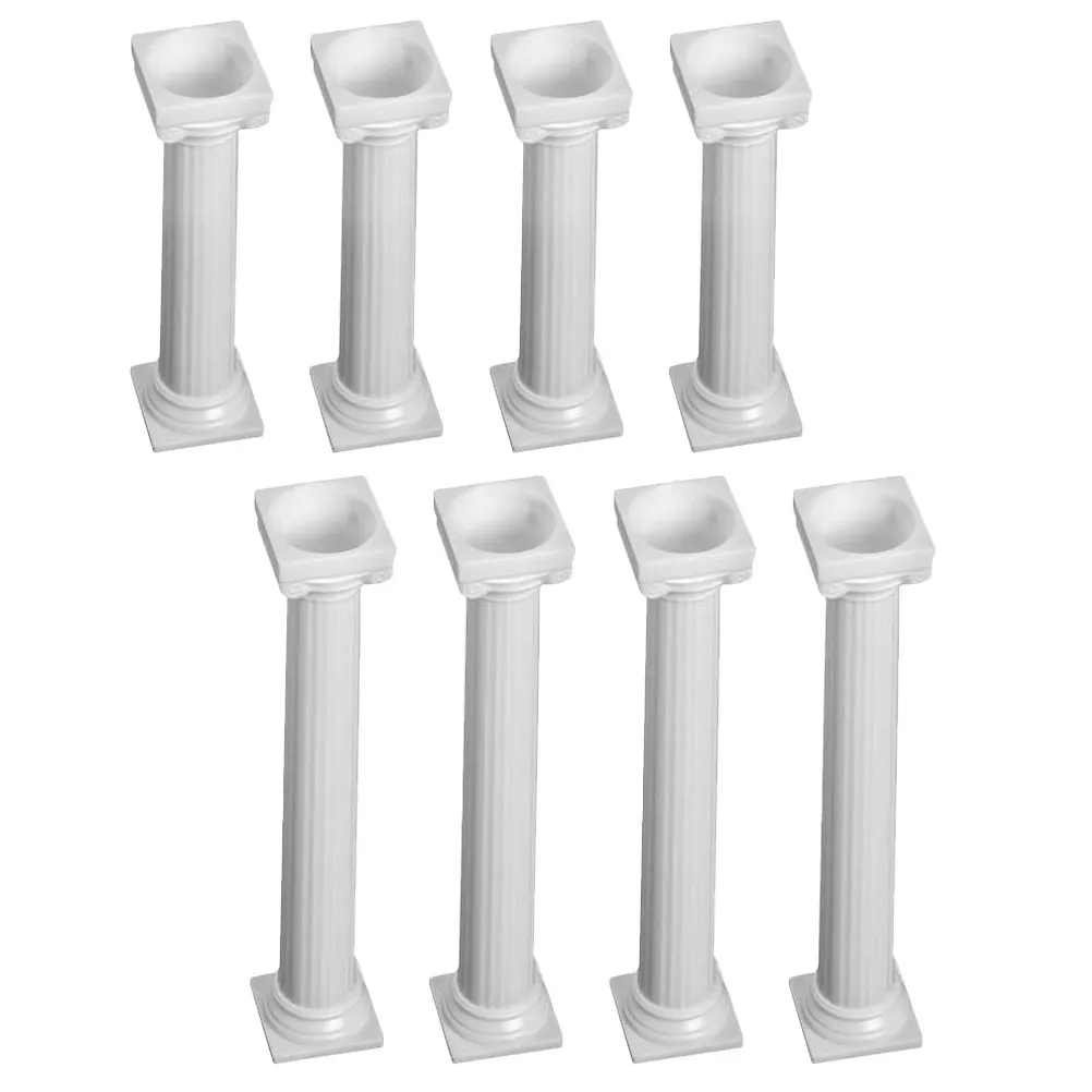 8pcs Cake Support Roman Column White Plastic Separator Rod Venue Props Cake Display St Wedding Party Dessert Plates
8pcs Cake Support Roman Column White Plastic Separator Rod Venue Props Cake Display St Wedding Party Dessert Plates