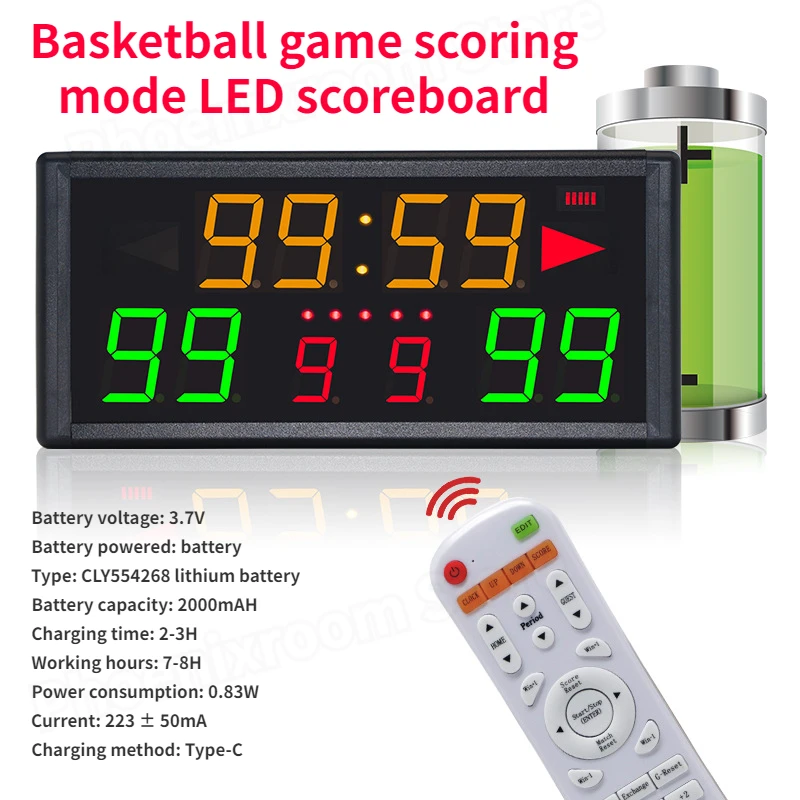 Basketball Match Scoreboard Daily Training Ball Category Scoring Mode LED Scoreboard Basketball Accessories
Basketball Match Scoreboard Daily Training Ball Category Scoring Mode LED Scoreboard Basketball Accessories