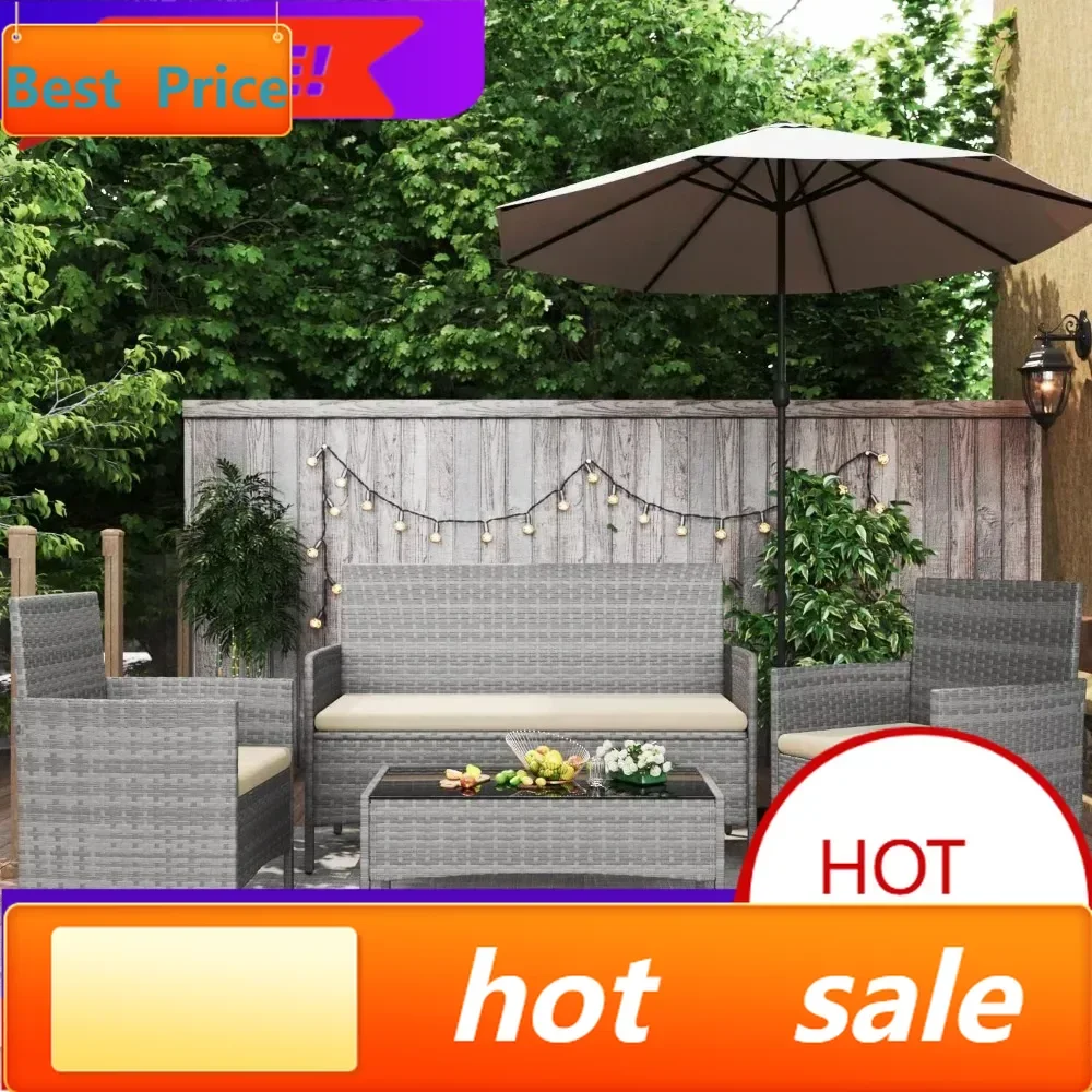 Bestsellerpatio furniture 4 pieces conversation sets outdoor wickerr rattan chairs garden backyard balcony porch poolside lovese
Bestsellerpatio furniture 4 pieces conversation sets outdoor wickerr rattan chairs garden backyard balcony porch poolside lovese