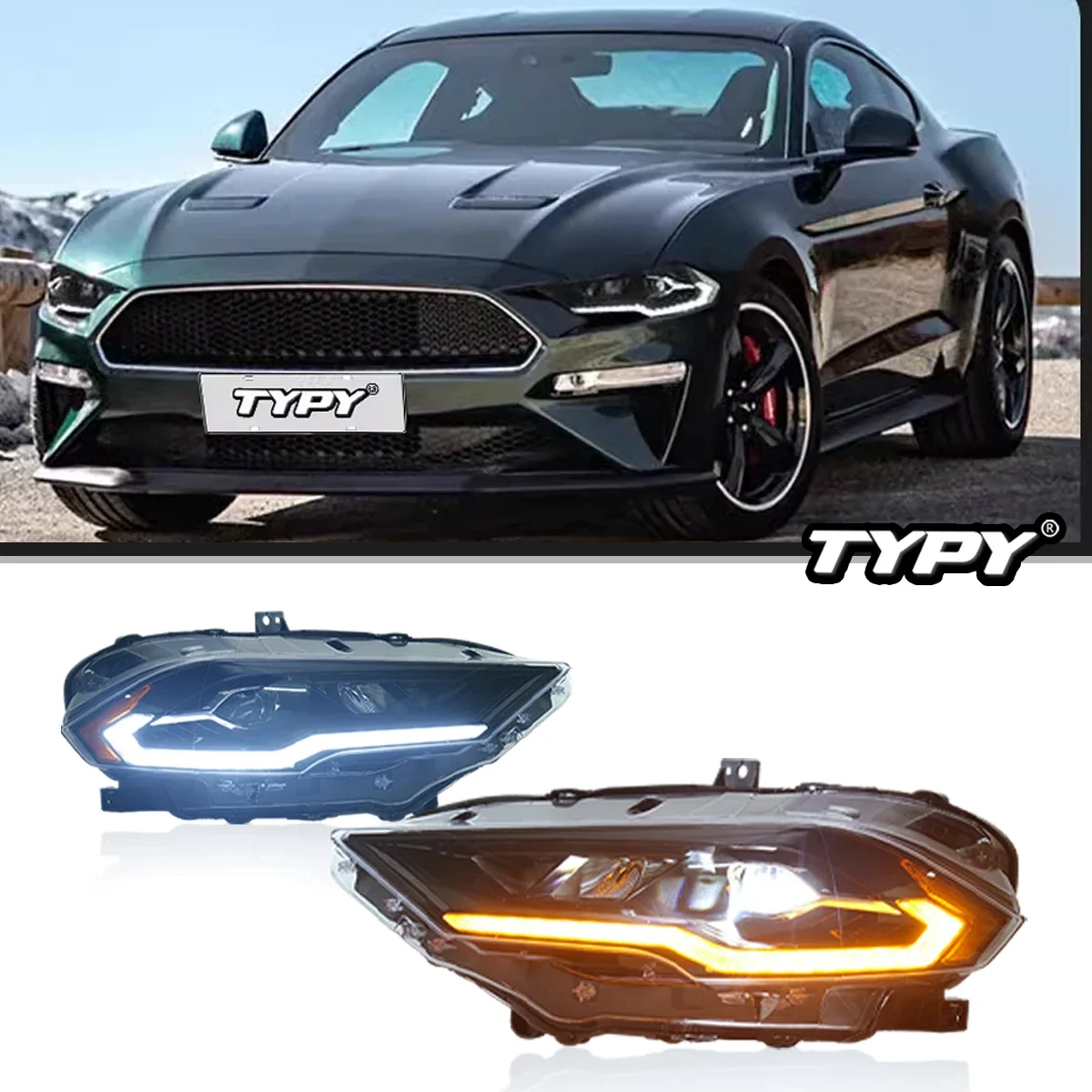 TYPT Car Headlights For Ford Mustang 2018-2020 LED Car Lamps Daytime Running Lights Dynamic Turn Signals Car Accessories
TYPT Car Headlights For Ford Mustang 2018-2020 LED Car Lamps Daytime Running Lights Dynamic Turn Signals Car Accessories