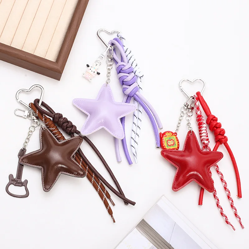 Fashion Bag Hanging Charm Guitar Star Key Ring Versatile Keychain Pendant Exquisite Backpack Decoration Accessories Gifts
Fashion Bag Hanging Charm Guitar Star Key Ring Versatile Keychain Pendant Exquisite Backpack Decoration Accessories Gifts