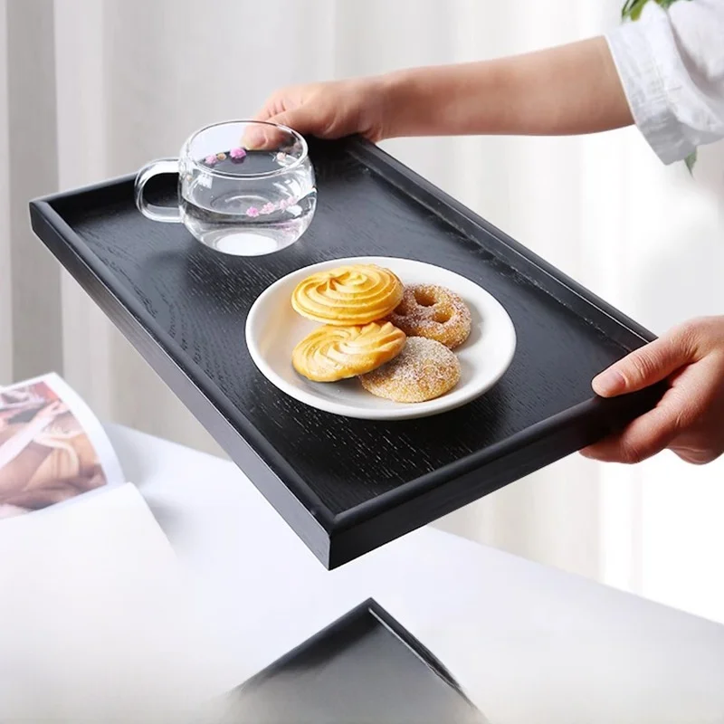 Black Wooden Rectangular Tray Tea Cup Holder Hotel Beauty Salon Wooden Plate Dining Flat Square Tray Irregular Shape Cold Dish
Black Wooden Rectangular Tray Tea Cup Holder Hotel Beauty Salon Wooden Plate Dining Flat Square Tray Irregular Shape Cold Dish