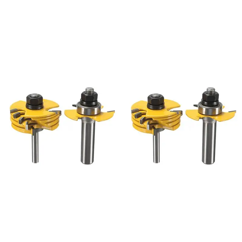 ABWZ-4Pcs Slot Cutter 3 Wing Router Bit 1/2 &1/4 Inch Shank Adjustable Woodworking Tool
ABWZ-4Pcs Slot Cutter 3 Wing Router Bit 1/2 &1/4 Inch Shank Adjustable Woodworking Tool