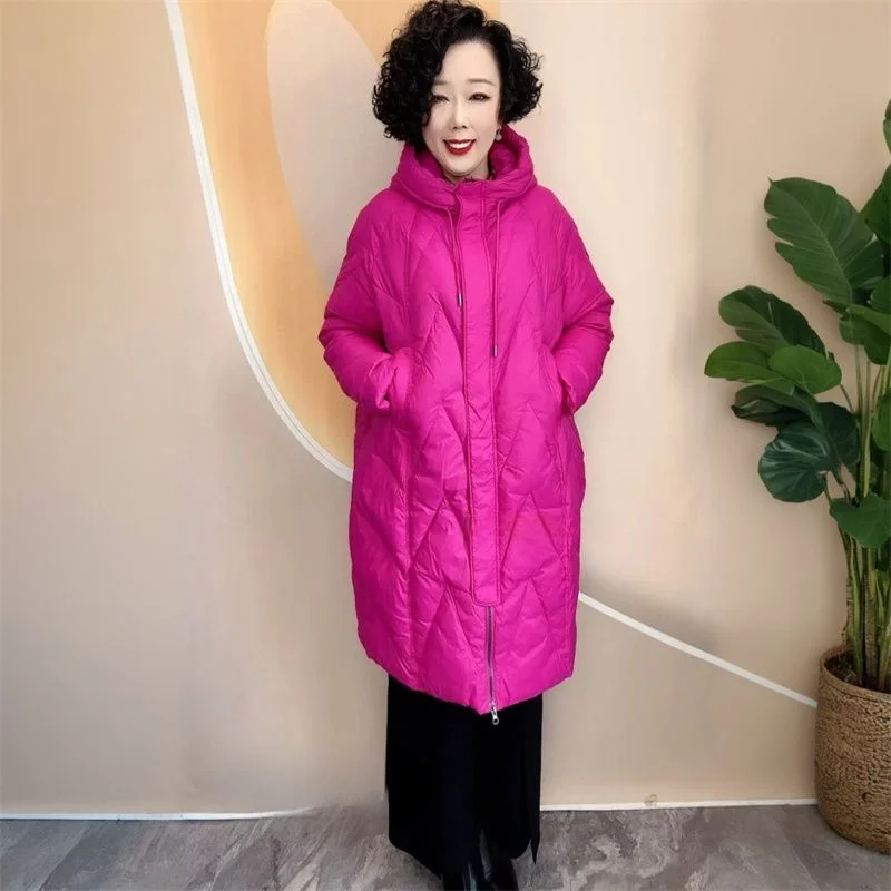 2025 Winter Thiened Large Size down Cotton Coat Women's Hooded Over-Knee Long Outerwear Ele Mommy Coat Zipper Closure
2025 Winter Thiened Large Size down Cotton Coat Women's Hooded Over-Knee Long Outerwear Ele Mommy Coat Zipper Closure