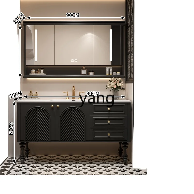 CX retro floor-to-ceiling bathroom cabinet combination rock slab hot bending integrated washing table
CX retro floor-to-ceiling bathroom cabinet combination rock slab hot bending integrated washing table