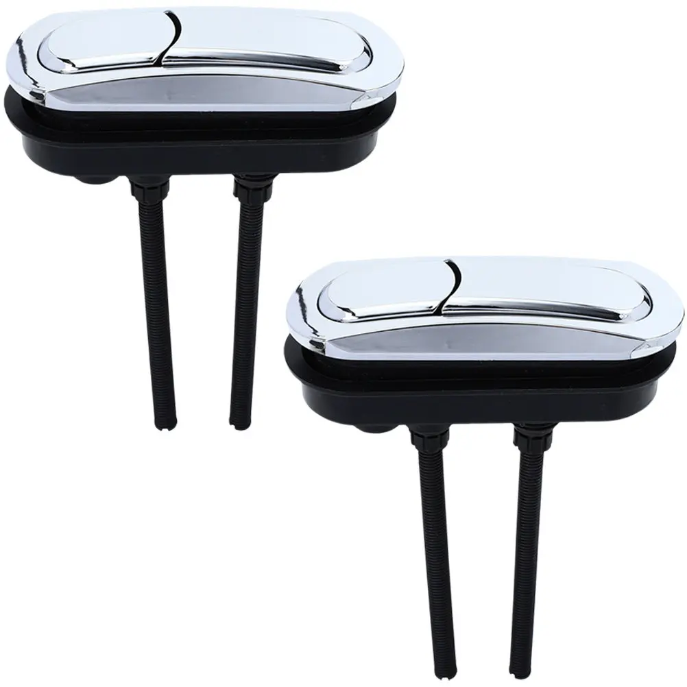 2pcs Toilet Push Button Dual Flush Replacement Plastic Water Tank Handle Repair Kit Swivel Adjustable Durable Environment
2pcs Toilet Push Button Dual Flush Replacement Plastic Water Tank Handle Repair Kit Swivel Adjustable Durable Environment