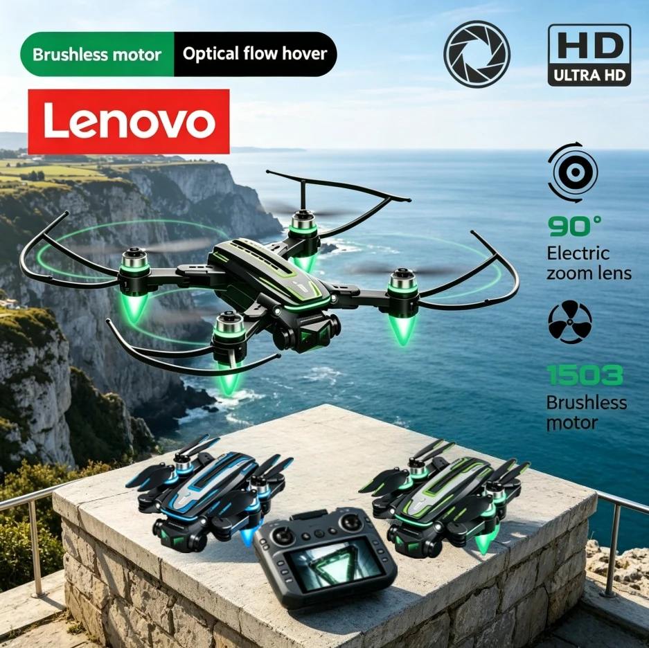 Lenovo A28 Drone 4K HD 8k Triple Camera FPV Brushless Motor Obstacle Avoidance Foldable RC Quadcopter Professional Aerial
Lenovo A28 Drone 4K HD 8k Triple Camera FPV Brushless Motor Obstacle Avoidance Foldable RC Quadcopter Professional Aerial