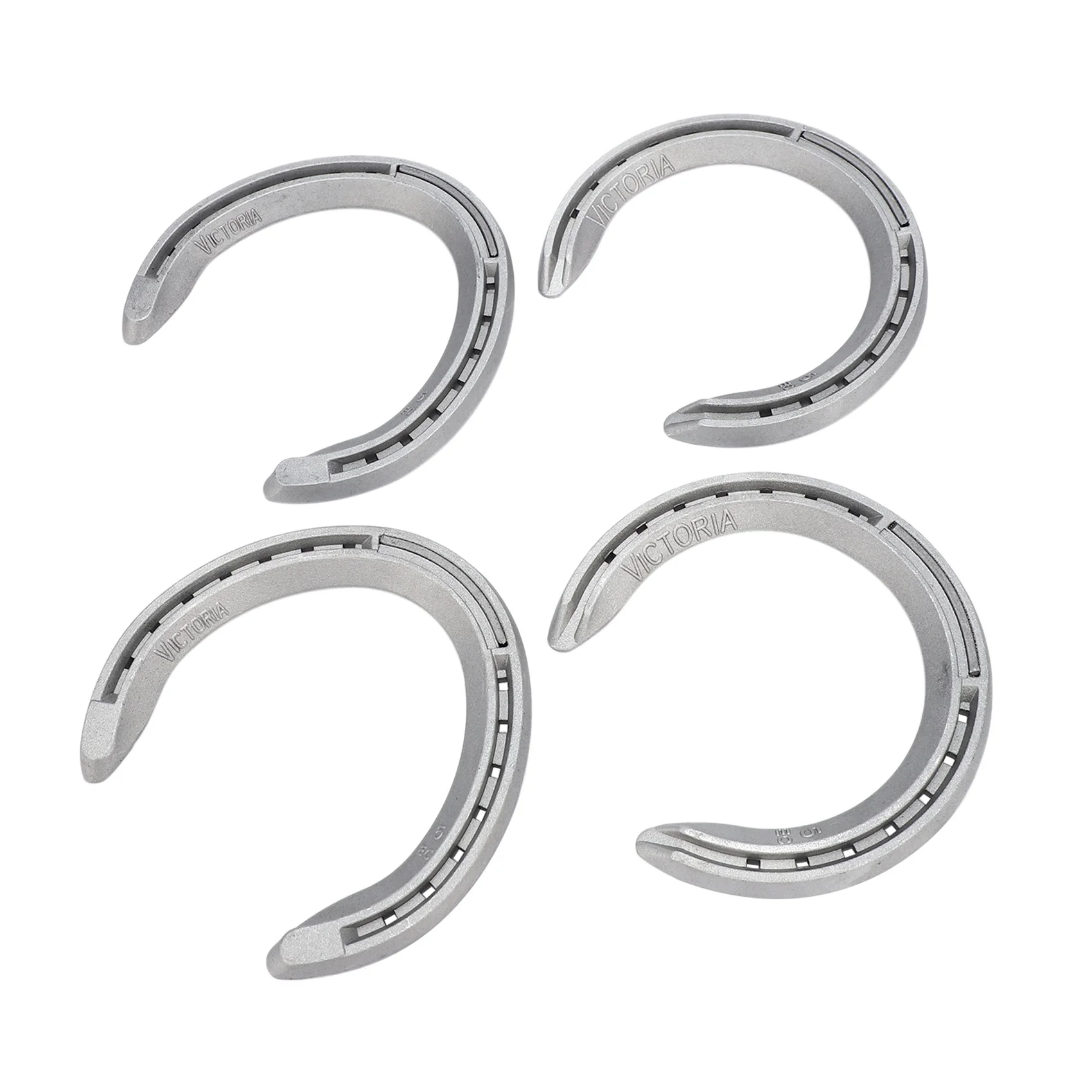 ABVH-8Pcs 5 Horse Equipment Aluminum Alloy Horseshoes 2 Front + 2 Rear Farrier Tools For Tournament Play
ABVH-8Pcs 5 Horse Equipment Aluminum Alloy Horseshoes 2 Front + 2 Rear Farrier Tools For Tournament Play