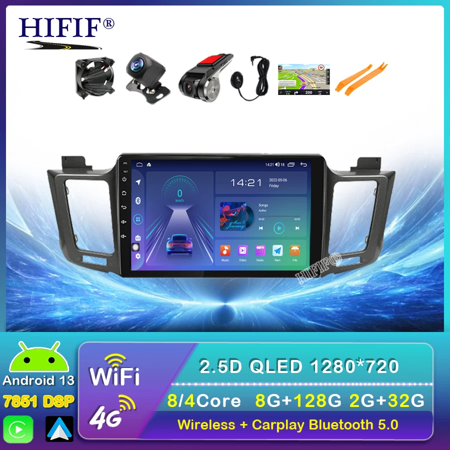 Android 13 For Toyota RAV4 4 XA40 5 XA50 2012 - 2018 Car Radio Multimedia Video Player Navigation GPS No 2din 2 din dvd
Android 13 For Toyota RAV4 4 XA40 5 XA50 2012 - 2018 Car Radio Multimedia Video Player Navigation GPS No 2din 2 din dvd