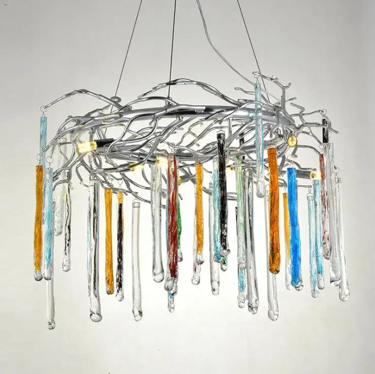 Crystal chandelier designer creative branch dining room living room wind fire wheel glass water drop Art Chandelier
Crystal chandelier designer creative branch dining room living room wind fire wheel glass water drop Art Chandelier