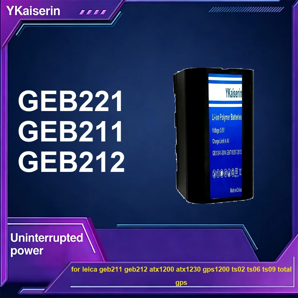 Battery Reliable Power GEB221 5400-5600mAh For Leica GEB211 GEB212 ATX1200 ATX1230 GPS1200 TS02 TS06 TS09 Total For Gps
Battery Reliable Power GEB221 5400-5600mAh For Leica GEB211 GEB212 ATX1200 ATX1230 GPS1200 TS02 TS06 TS09 Total For Gps