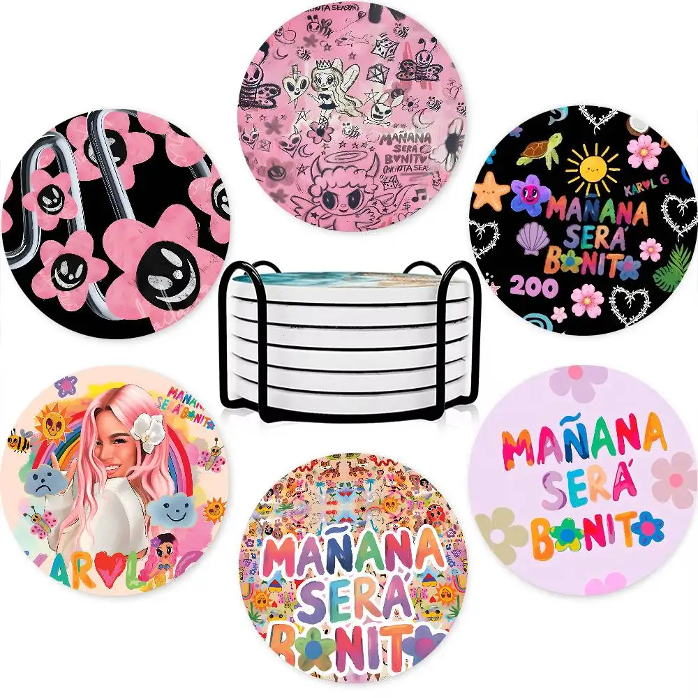 K-Karols G SINGER Coaster Non-Slip Heat-Resistant Fun Dining Table Decoration Cafe Restaurant Gifts
K-Karols G SINGER Coaster Non-Slip Heat-Resistant Fun Dining Table Decoration Cafe Restaurant Gifts