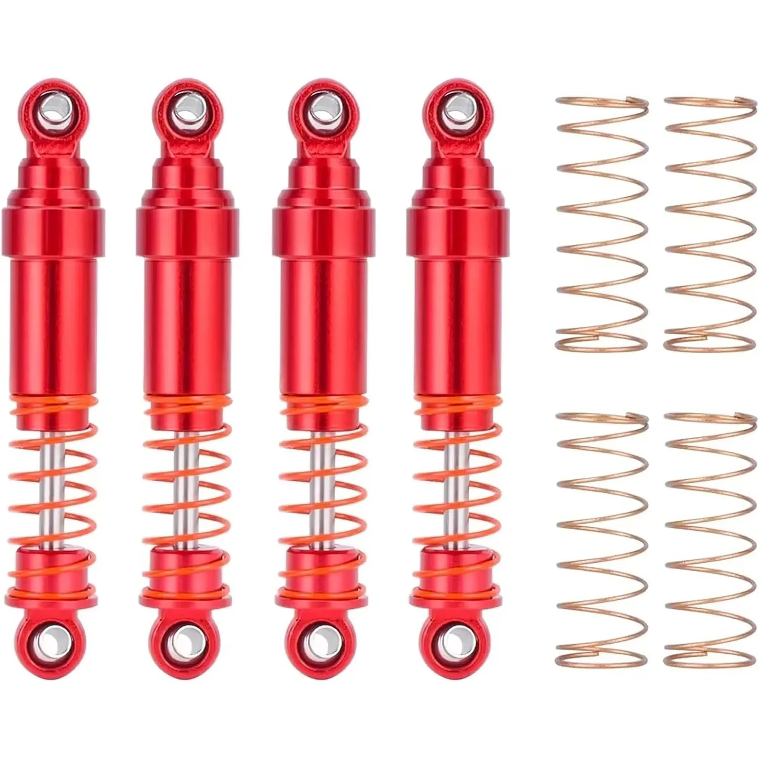 AMK 4 Pcs TRX4M 52mm Big Bore Shocks, CNC Aluminum Oil Dampers for 1/18 RC Crawler Car TRX4M Bronco Defender Upgrade
AMK 4 Pcs TRX4M 52mm Big Bore Shocks, CNC Aluminum Oil Dampers for 1/18 RC Crawler Car TRX4M Bronco Defender Upgrade