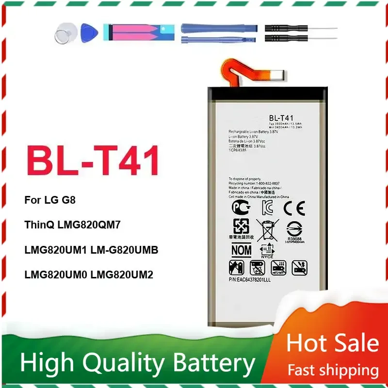 Аккумулятор BL-T41 для мобильного телефона Lg G8 ThinQ LMG820QM7 LMG820UM1 LM-G820UMB LMG820UM0 LM-G820N + бесплатная гарантия на инструмент
Аккумулятор BL-T41 для мобильного телефона Lg G8 ThinQ LMG820QM7 LMG820UM1 LM-G820UMB LMG820UM0 LM-G820N + бесплатная гарантия на инструмент