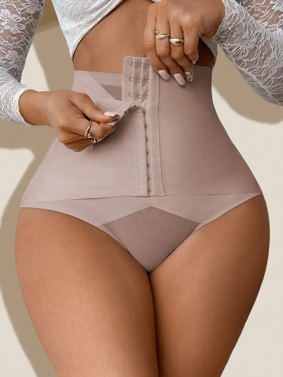 Women High Waist Shapewear Shorts With Hooks Mesh Butt Lifting Body Shaping Underwear
Women High Waist Shapewear Shorts With Hooks Mesh Butt Lifting Body Shaping Underwear