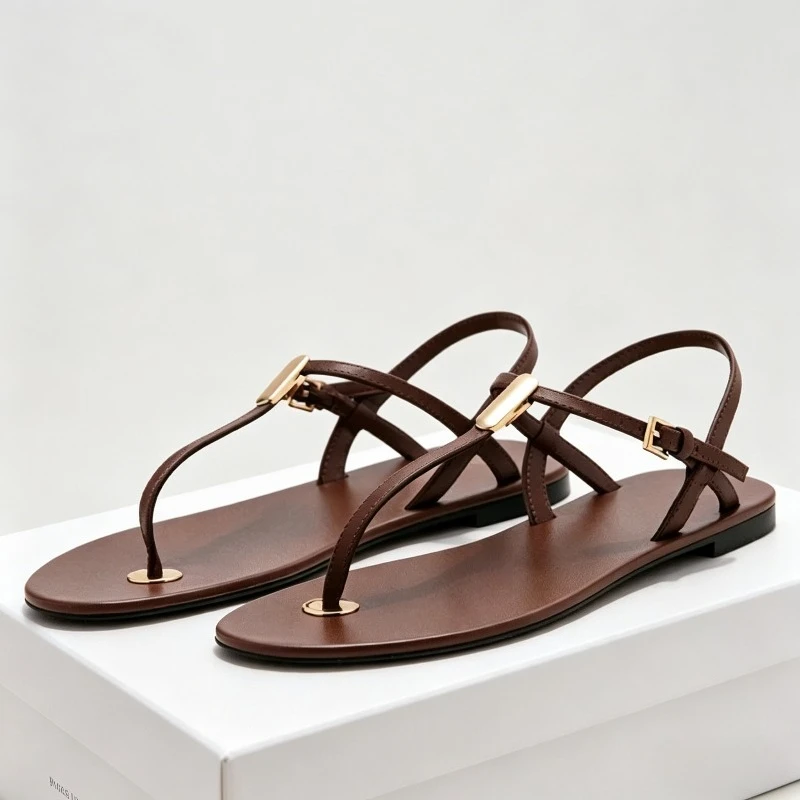 Summer Flat Flip Flops for Women Metal Buckle Designer Shoes Comfortable Non-slip Slides Concise Casual Beach Women's Sandals
Summer Flat Flip Flops for Women Metal Buckle Designer Shoes Comfortable Non-slip Slides Concise Casual Beach Women's Sandals