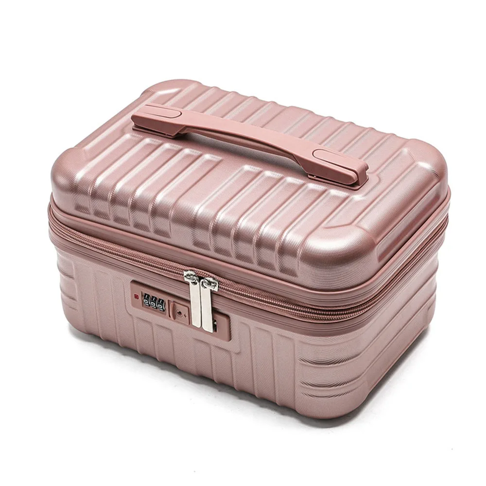 New Hot Sale 14 Inch Password Lock Cosmetic Case For Women Mini Portable Storage Box Lightweight Small Luggage Makeup Organizer
New Hot Sale 14 Inch Password Lock Cosmetic Case For Women Mini Portable Storage Box Lightweight Small Luggage Makeup Organizer