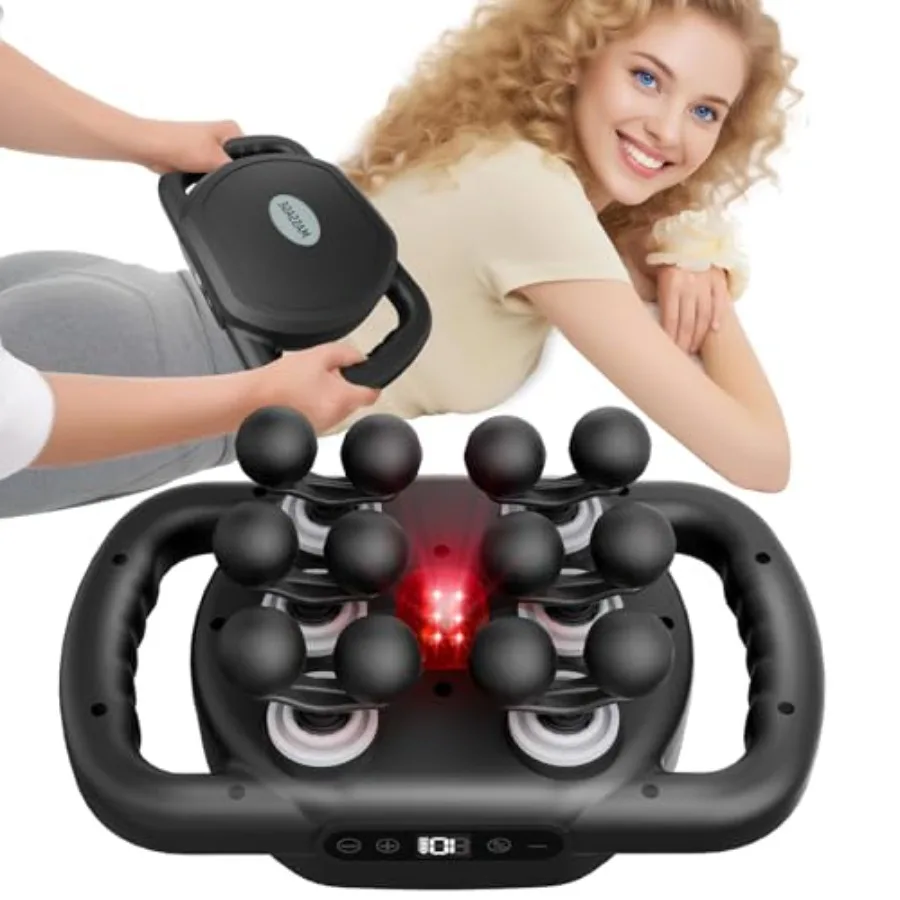 Rechargeable Electric Massage Gun with Multiple Heads for Deep Tissue Relief in Black Ideal for Neck Shoulder Leg and Waist Mus
Rechargeable Electric Massage Gun with Multiple Heads for Deep Tissue Relief in Black Ideal for Neck Shoulder Leg and Waist Mus