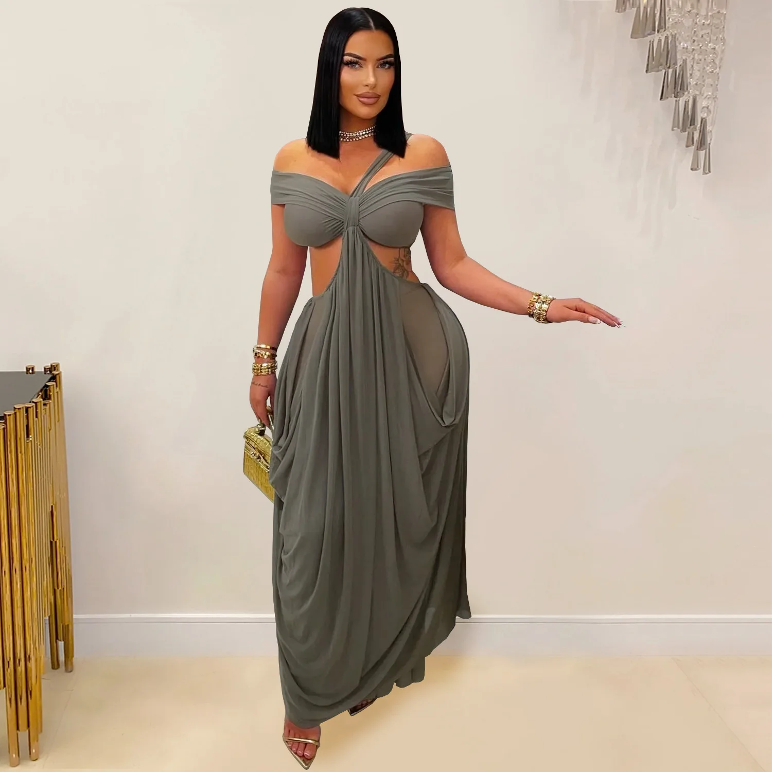 DSMTRC Special Occasion Robes Loose Ruched Night Out Vestidos Clubwear Dress Chic Women Cut Out Layered Irregular Party Dresses
DSMTRC Special Occasion Robes Loose Ruched Night Out Vestidos Clubwear Dress Chic Women Cut Out Layered Irregular Party Dresses
