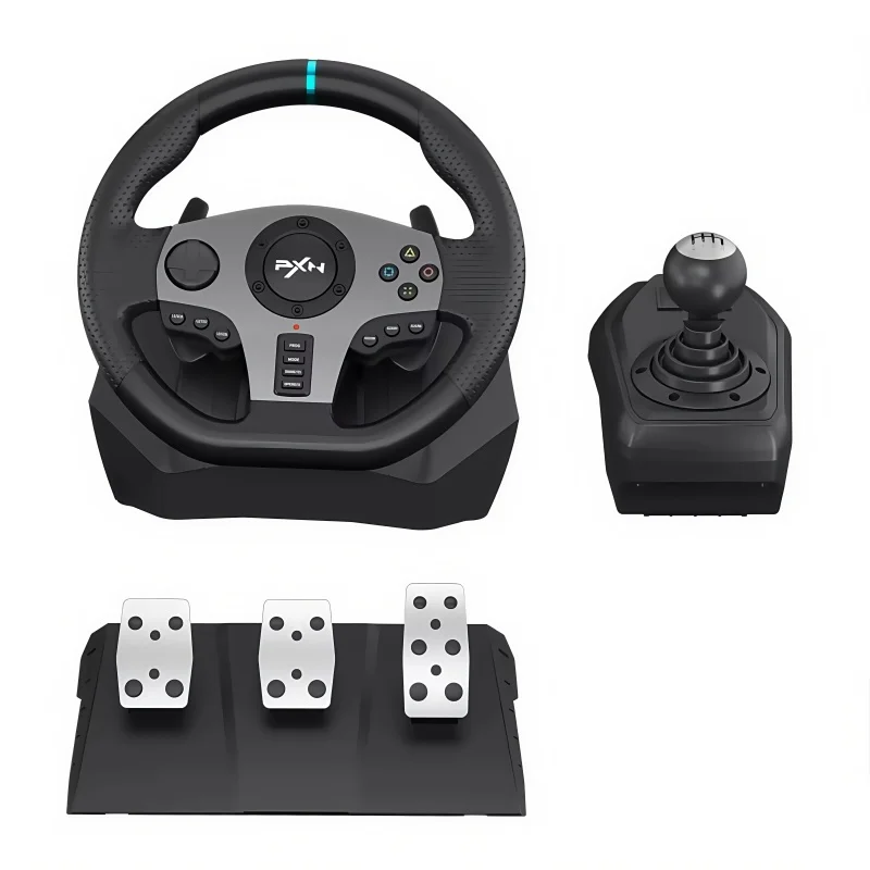 PXN-V9 Racing Computer Game Joystick Built-In Dual Vibration Motor Steering Wheel Pedal Shift Compatible With For PS4 XboxOne Sw
PXN-V9 Racing Computer Game Joystick Built-In Dual Vibration Motor Steering Wheel Pedal Shift Compatible With For PS4 XboxOne Sw