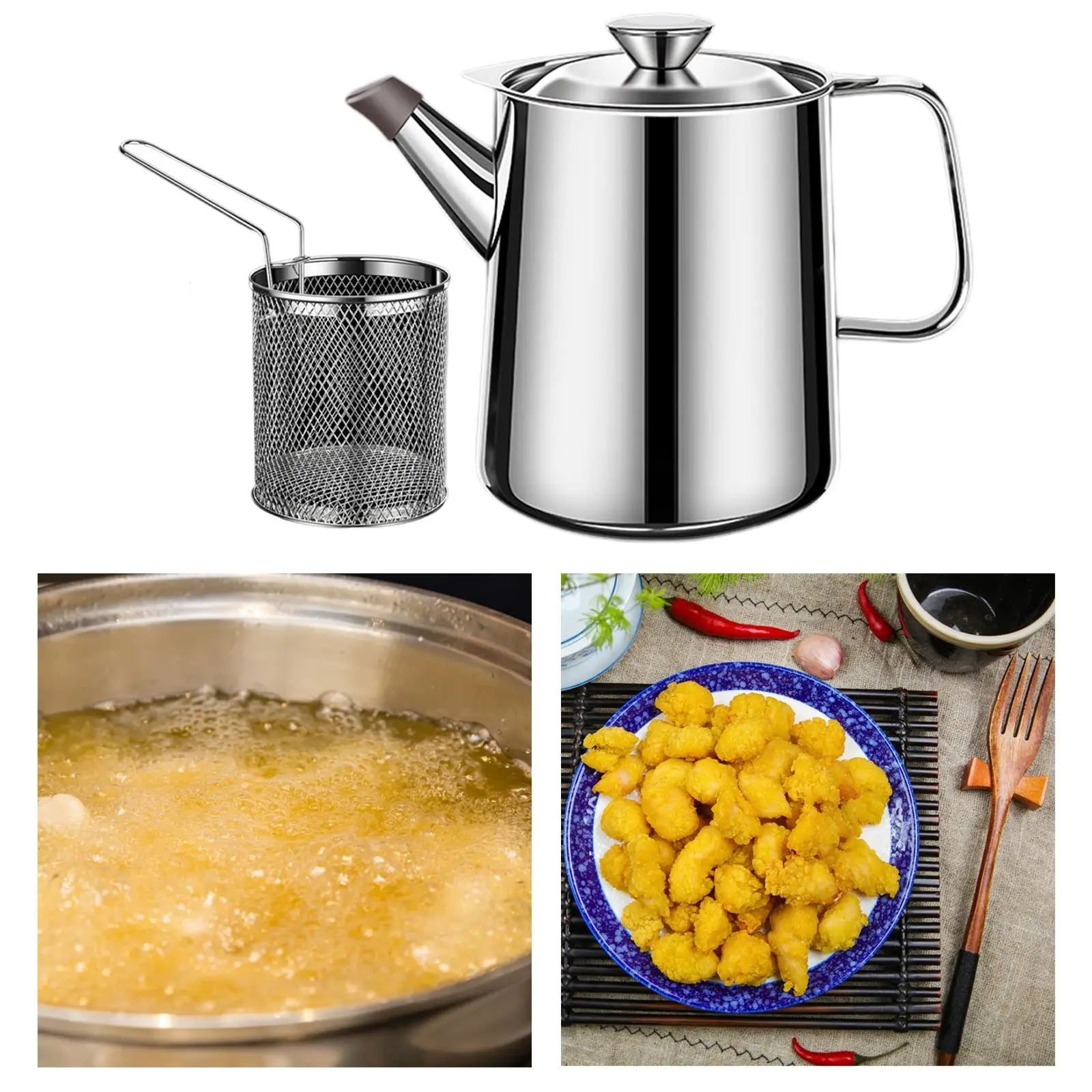 Grease Container with Filter Oil Basket Easy Grip Handle Storing Oil Cooking Oil Storage Can for Kitchen Restaurant Home
Grease Container with Filter Oil Basket Easy Grip Handle Storing Oil Cooking Oil Storage Can for Kitchen Restaurant Home