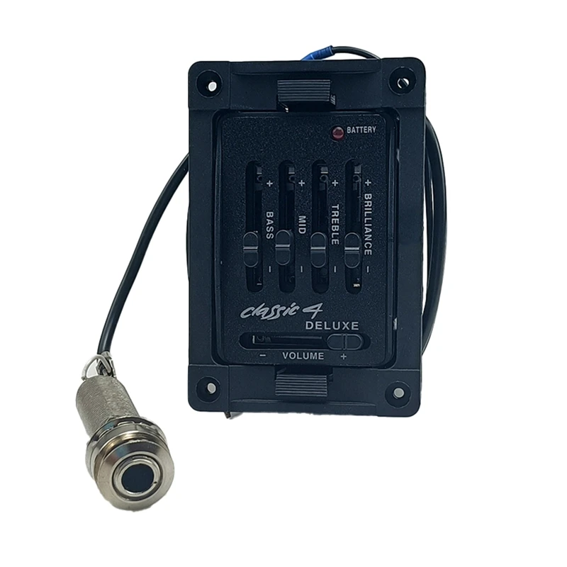 ABJM-4 Band EQ Preamp Classic 4 Deluxe Guitar Pickups For Classical Acoustic Instruments Accessories Parts
ABJM-4 Band EQ Preamp Classic 4 Deluxe Guitar Pickups For Classical Acoustic Instruments Accessories Parts