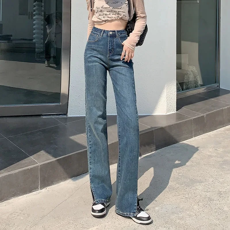 Slit Wide Leg Jeans Female Spring and Autumn 2023 New High Waist Straight Tube Show Thin Draping Mopping Pants Women Tide
Slit Wide Leg Jeans Female Spring and Autumn 2023 New High Waist Straight Tube Show Thin Draping Mopping Pants Women Tide