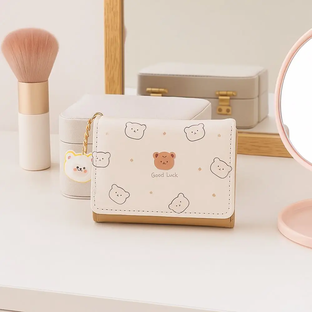 Portable Cartoon Bear Print Wallet Collapsible Multi-slot Tri-fold Wallet Soft Card Case Gift
Portable Cartoon Bear Print Wallet Collapsible Multi-slot Tri-fold Wallet Soft Card Case Gift