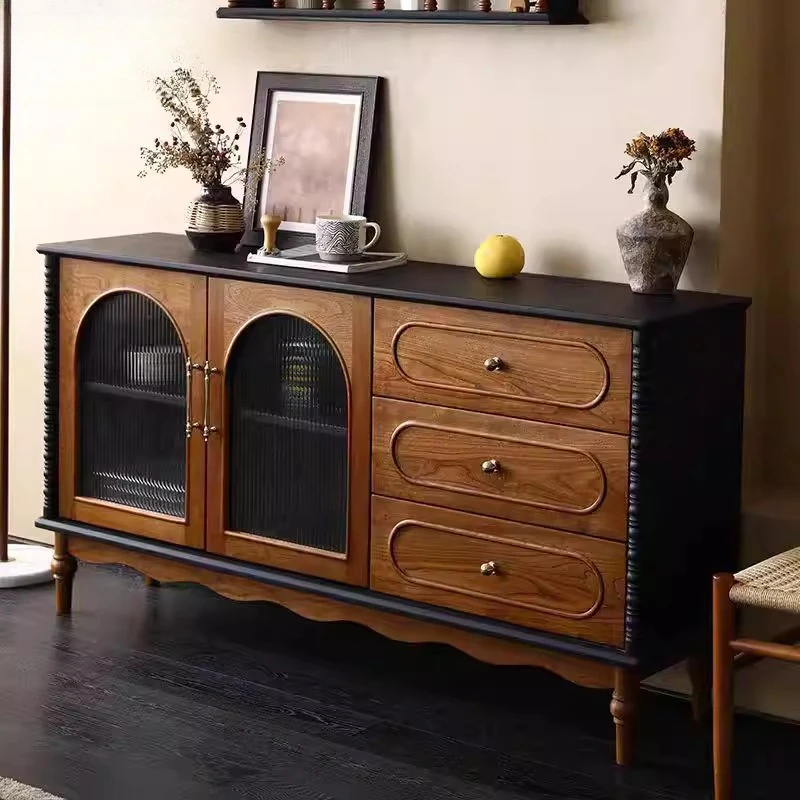 Обеденный боковой шкаф из массива дерева, шкаф для прихожей, встроенное хранилище у стены, декоративный входной шкаф
Обеденный боковой шкаф из массива дерева, шкаф для прихожей, встроенное хранилище у стены, декоративный входной шкаф