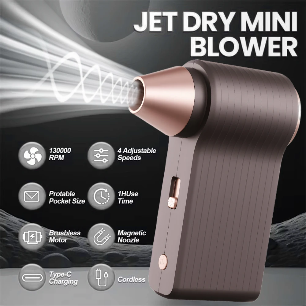 Turbo Jet Violent Fan 350000PM Wind Speed 52m/s Air Duster Portable Mini Air Blower Handheld Car Dust Blowing Cleaning Tools
Turbo Jet Violent Fan 350000PM Wind Speed 52m/s Air Duster Portable Mini Air Blower Handheld Car Dust Blowing Cleaning Tools