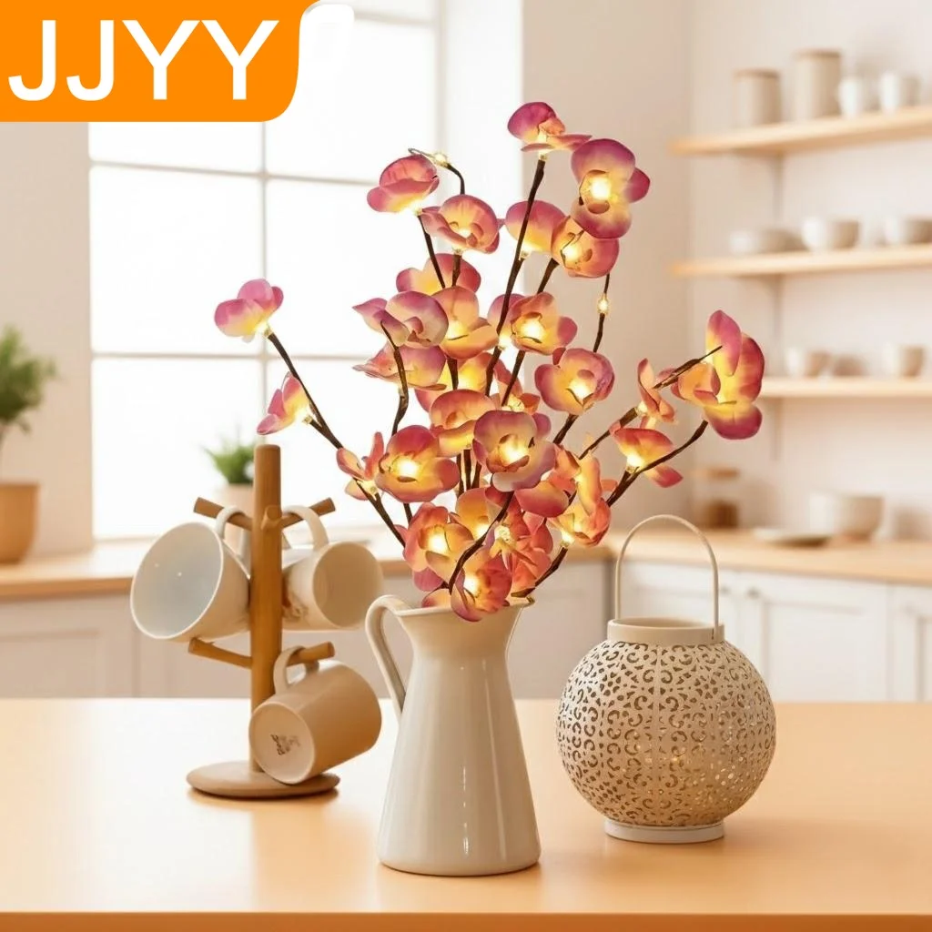 20 LED Butterfly Orchid Branch Fairy Lights Battery Operated for Home Bedroom Christmas Holiday Night Light Decor
20 LED Butterfly Orchid Branch Fairy Lights Battery Operated for Home Bedroom Christmas Holiday Night Light Decor