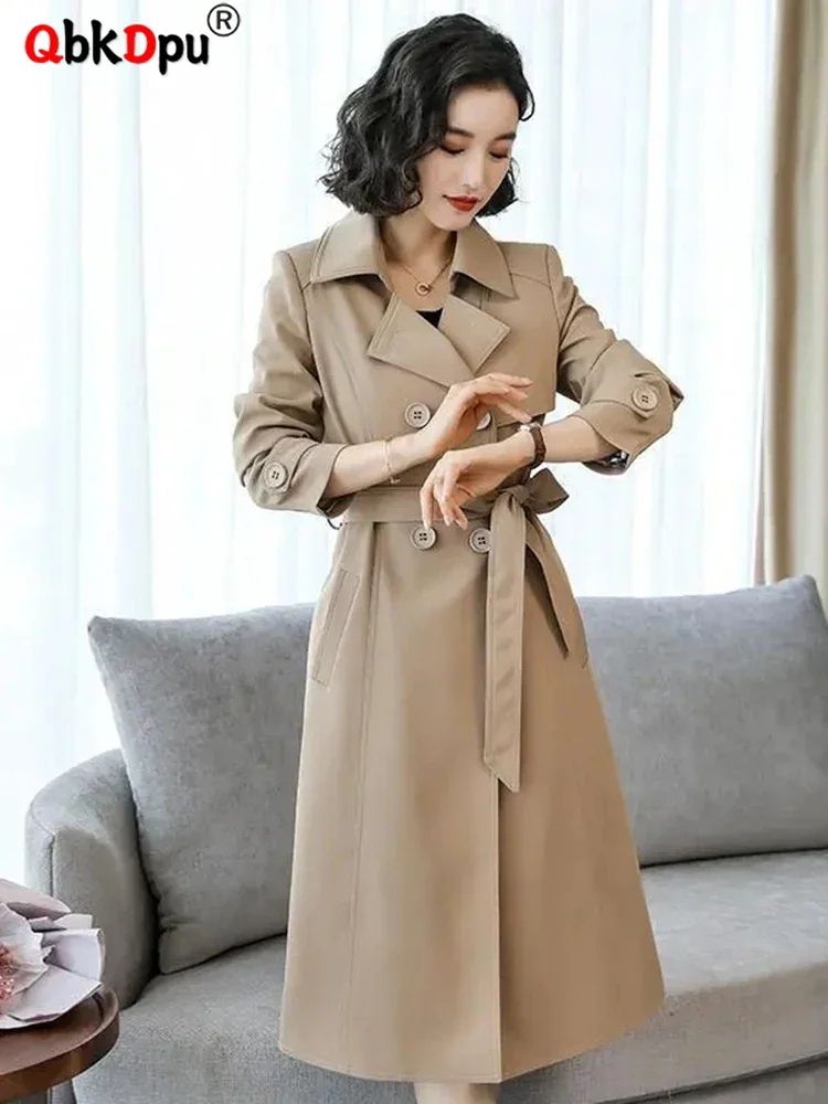 Double Breasted Mid-length Trench Coats Work Wear Lady Spring Fall Chaquetas Khaki Formal Elegant Women Jackets Outerwears
Double Breasted Mid-length Trench Coats Work Wear Lady Spring Fall Chaquetas Khaki Formal Elegant Women Jackets Outerwears