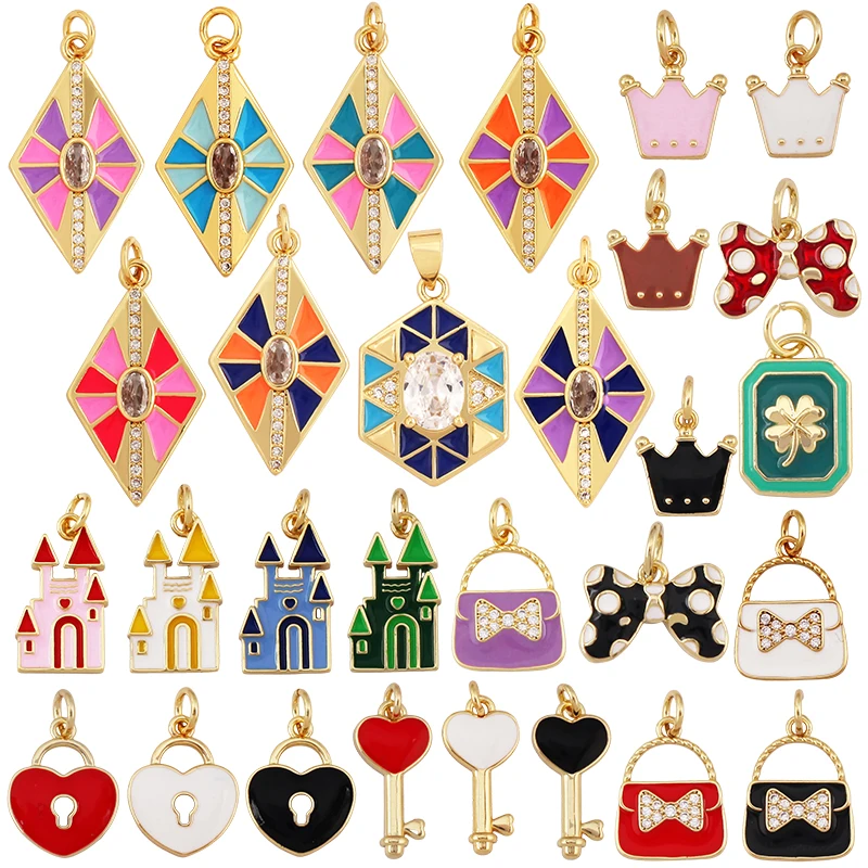 Trendy Enamel Dripping Oil Colourful Geometry Charm Pendant,Prismatic Hexagon Mosaic Necklace Accessories For Jewelry Making M03
Trendy Enamel Dripping Oil Colourful Geometry Charm Pendant,Prismatic Hexagon Mosaic Necklace Accessories For Jewelry Making M03