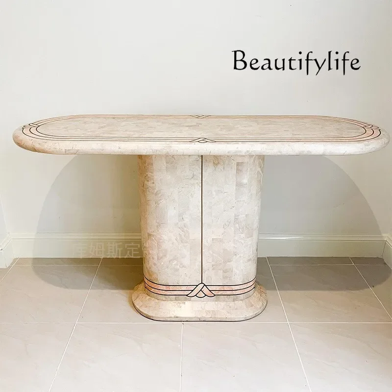 SS Natural Marble Entrance Designer Villa Living Room Household Light Luxury Simple Modern Aisle Table And Table Case
SS Natural Marble Entrance Designer Villa Living Room Household Light Luxury Simple Modern Aisle Table And Table Case