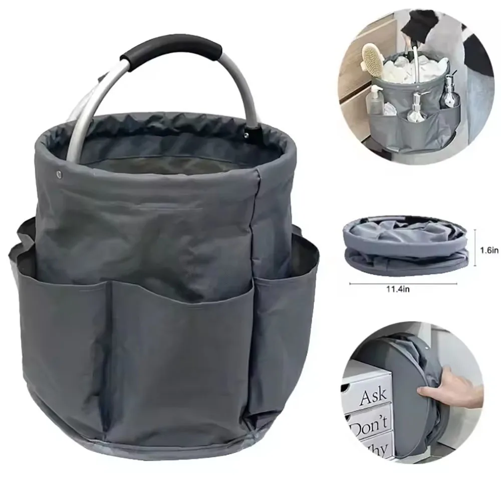 600D Oxford Cloth Bucket Tool Organizer Bag, Storage Basket With 6 Compartments And Large Central Compartment
600D Oxford Cloth Bucket Tool Organizer Bag, Storage Basket With 6 Compartments And Large Central Compartment