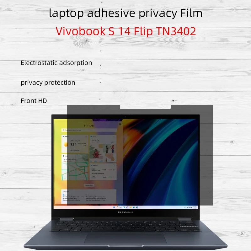 Подходит для 14-дюймового ноутбука ASUS Vivobook S 14 Flip TN3402. Клейкая антиподглядывающая пленка для конфиденциальности, антиподглядывающая пленка
Подходит для 14-дюймового ноутбука ASUS Vivobook S 14 Flip TN3402. Клейкая антиподглядывающая пленка для конфиденциальности, антиподглядывающая пленка