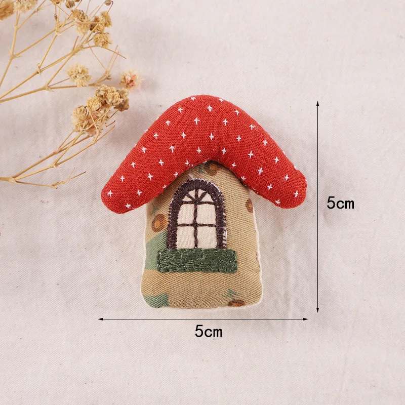 Premium Fabric Brooch Korean Cute Cotton Filled Cartoon House for Hair Pin DIY Clothing Accessory Durable Craft Material
Premium Fabric Brooch Korean Cute Cotton Filled Cartoon House for Hair Pin DIY Clothing Accessory Durable Craft Material