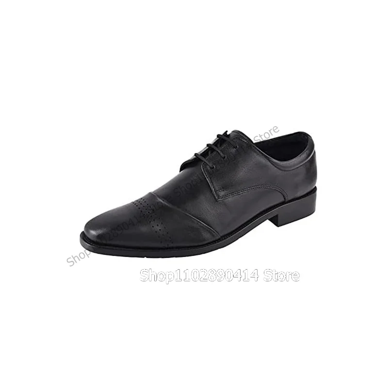 Black Square Toe Breathable Strappy Men Shoes Fashion Lace Up Male Shoes Luxurious Handmade Party Banquet Office Men Dress Shoes
Black Square Toe Breathable Strappy Men Shoes Fashion Lace Up Male Shoes Luxurious Handmade Party Banquet Office Men Dress Shoes