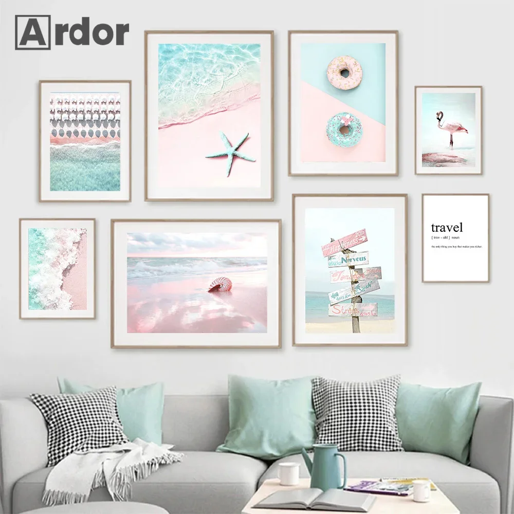 Beach Flamingo Poster Bridge Swing Wall Art Canvas Painting Starfish Conch Print Pink Nordic Wall Pictures Living Room Decor
Beach Flamingo Poster Bridge Swing Wall Art Canvas Painting Starfish Conch Print Pink Nordic Wall Pictures Living Room Decor