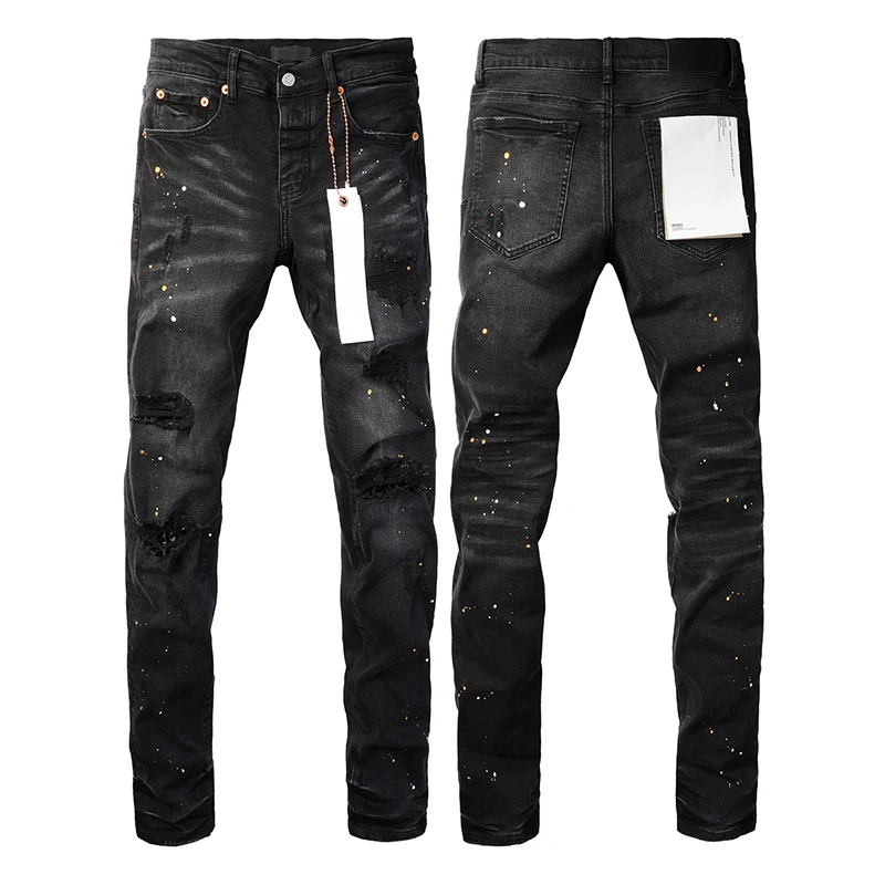 American High Street Black Purples Jeans Men's Ripped Inkjet Skinny Jeans 2025 Trend New Straight Leg Pencil Denim Trousers
American High Street Black Purples Jeans Men's Ripped Inkjet Skinny Jeans 2025 Trend New Straight Leg Pencil Denim Trousers
