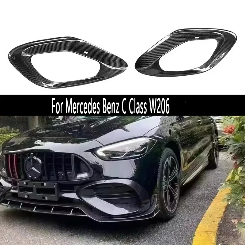 For Mercedes Benz C Class W206 C200 C260 Carbon Fiber Fog lamp frame grill Front Bumper Air Vent Cover Tuyere Auto parts
For Mercedes Benz C Class W206 C200 C260 Carbon Fiber Fog lamp frame grill Front Bumper Air Vent Cover Tuyere Auto parts