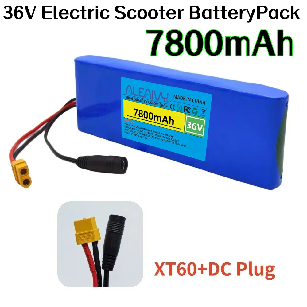 10S1P 36V Rechargeable Lithium Ion Battery Pack 7800mAh with Built-in BMS for Electric Scooters Scooters Toys.
10S1P 36V Rechargeable Lithium Ion Battery Pack 7800mAh with Built-in BMS for Electric Scooters Scooters Toys.