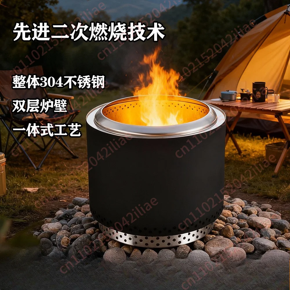 Large Smokeless Fire Pit, Stainless Steel Outdoor Stove with Spark Guard
Large Smokeless Fire Pit, Stainless Steel Outdoor Stove with Spark Guard