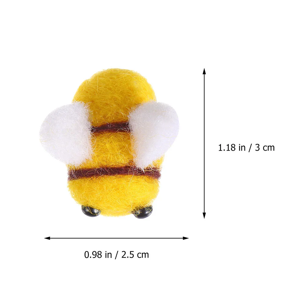 5Pcs Wool Felt Bee Craft Small Handmade Decoration for Clothes Hats DIY Craft Supplies Mini Felt Bees Hat Decoration
5Pcs Wool Felt Bee Craft Small Handmade Decoration for Clothes Hats DIY Craft Supplies Mini Felt Bees Hat Decoration