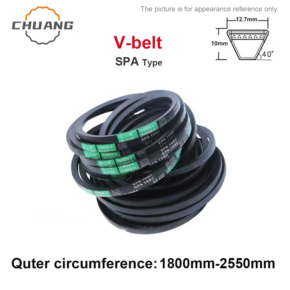 V-SPA type Triangle belt perimeter 1800mm~2550mm rubber material high temperature and wear-resistant transmission belt V belt
V-SPA type Triangle belt perimeter 1800mm~2550mm rubber material high temperature and wear-resistant transmission belt V belt