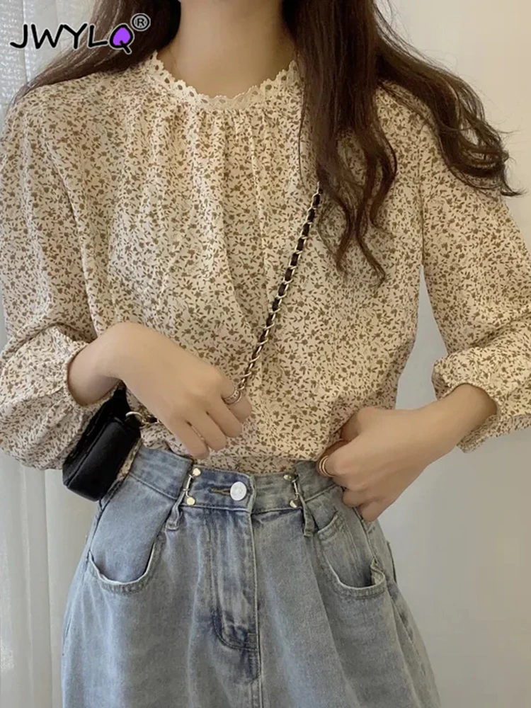 Fashion O-collar Lace Patchwork Floral Blouse Women Elegant Long Sleeve Chiffon Office Tops Spring Summer Loose Pullover Shirt
Fashion O-collar Lace Patchwork Floral Blouse Women Elegant Long Sleeve Chiffon Office Tops Spring Summer Loose Pullover Shirt